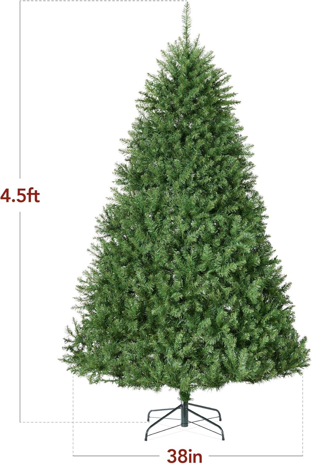 imageBest Choice Products Douglas Fir Christmas Tree 6ft Unlit Artificial Full Fir Holiday Decoration Realistic Appearance wMetal Stand45ft