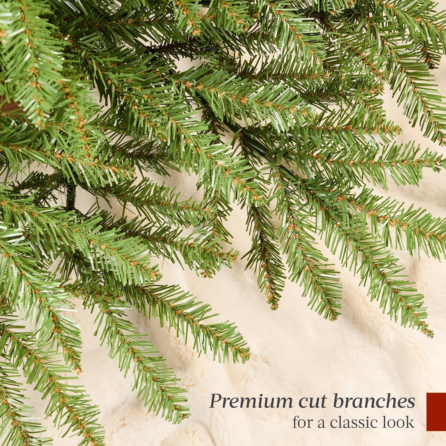 imageBest Choice Products Premium Nordic Fir Christmas Tree 6ft Unlit Artificial Full Hinged Realistic Holiday Decoration w 1350 Branch Tips6ft