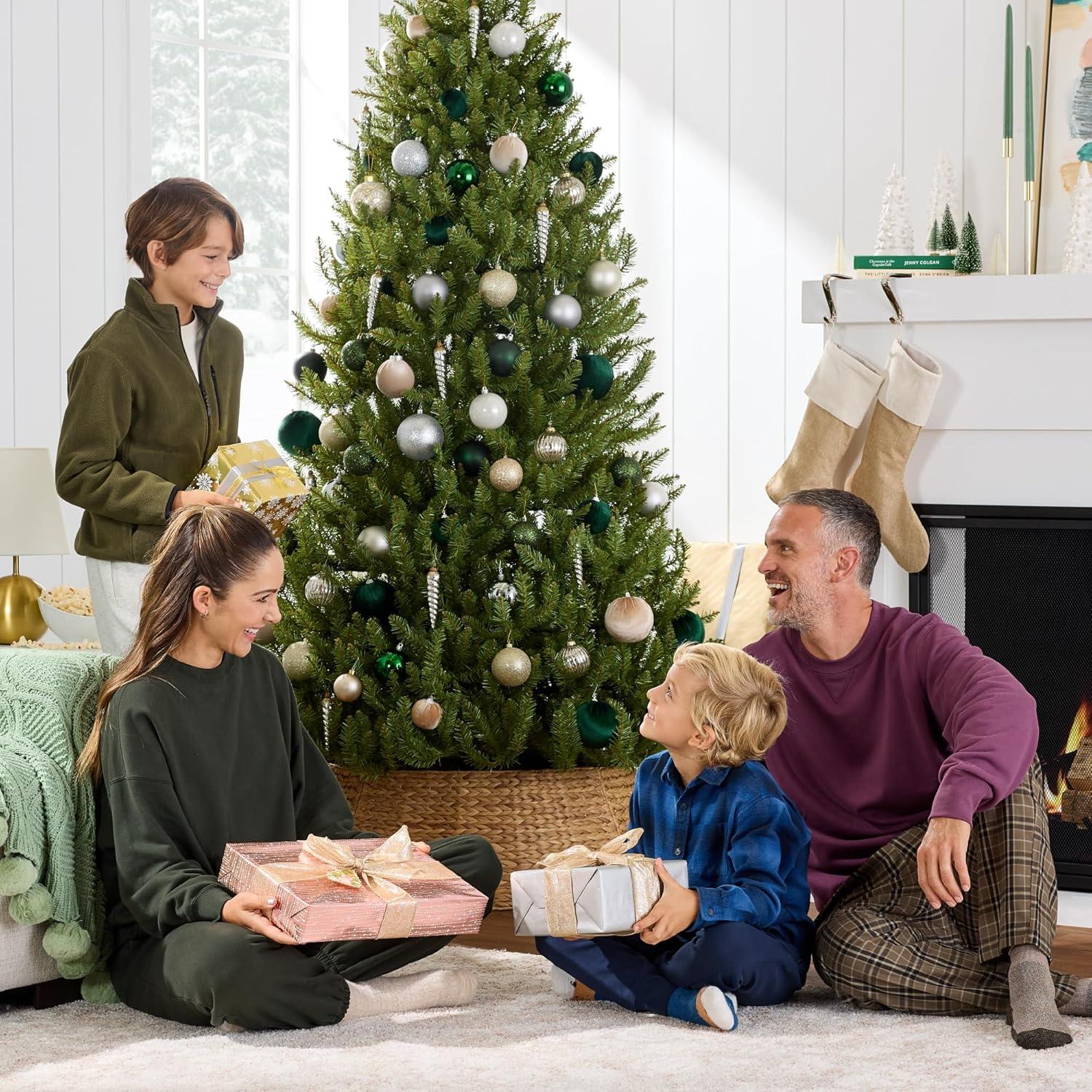 imageBest Choice Products Premium Nordic Fir Christmas Tree 6ft Unlit Artificial Full Hinged Realistic Holiday Decoration w 1350 Branch Tips75ft