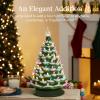 imageBest Choice Product 24in Extra Large Ceramic Christmas Tree PreLit HandPainted Tabletop XL Indoor Holiday Tree 74 Multicolor Bulbs LED Lights  GreenFrosted W Multicolored Lights