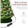 imageBest Choice Product 24in Extra Large Ceramic Christmas Tree PreLit HandPainted Tabletop XL Indoor Holiday Tree 74 Multicolor Bulbs LED Lights  GreenGreen W Multicolored Lights