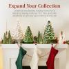 imageBest Choice Product 24in Extra Large Ceramic Christmas Tree PreLit HandPainted Tabletop XL Indoor Holiday Tree 74 Multicolor Bulbs LED Lights  GreenGreen W Multicolored Lights