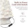 imageBest Choice Product 24in Extra Large Ceramic Christmas Tree PreLit HandPainted Tabletop XL Indoor Holiday Tree 74 Multicolor Bulbs LED Lights  GreenWhite W Warm White Lights