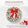 imageBest Choice Products 36in Large Flocked Artificial PreLit Fir Christmas Wreath Holiday Accent Decoration w 150 2in1 LED Lights 300 PVC Tips60in