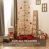 imageBest Choice Products 3ft Wrought Iron Ornament Display Christmas Tree wEasy Assembly and Stand  GoldGold