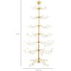 imageBest Choice Products 3ft Wrought Iron Ornament Display Christmas Tree wEasy Assembly and Stand  GoldGold