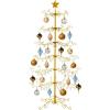 imageBest Choice Products 3ft Wrought Iron Ornament Display Christmas Tree wEasy Assembly and Stand  GoldGold