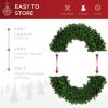 imageBest Choice Products 48in Large Artificial PreLit Fir Christmas Wreath Holiday Accent Decoration w 200 LED Lights 714 PVC TipsMulticolor Lights