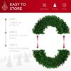 imageBest Choice Products 48in Large Artificial PreLit Fir Christmas Wreath Holiday Accent Decoration w 200 LED Lights 714 PVC TipsWhite Lights