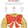imageBest Choice Products 48in PreLit Outdoor Christmas Wreath Decoration LED Metal Holiday Decor for Home w 140 Lights Bow  GoldRedGoldRed