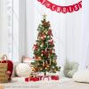 imageBest Choice Products 4ft Prelit Christmas Tree Artificial Mini Tree Perfect for Kids Apartments Bedroom with Twinkling LED Lights  LavenderMagenta