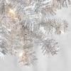 imageBest Choice Products 4ft Prelit Christmas Tree Artificial Mini Tree Perfect for Kids Apartments Bedroom with Twinkling LED Lights  LavenderSilver