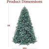 imageBest Choice Products 6ft PreLit Blue Spruce Christmas Tree Artificial Full Hinged Decor Holiday Decoration w 250 Warm White Incandescent Lights 900 Tips Foldable Metal BaseGreen