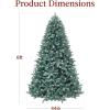 imageBest Choice Products 6ft PreLit Blue Spruce Christmas Tree Artificial Full Hinged Decor Holiday Decoration w 250 Warm White Incandescent Lights 900 Tips Foldable Metal BaseGreen