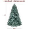 imageBest Choice Products 6ft PreLit Blue Spruce Christmas Tree Artificial Full Hinged Decor Holiday Decoration w 250 Warm White Incandescent Lights 900 Tips Foldable Metal BaseGreen
