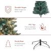imageBest Choice Products 6ft PreLit Blue Spruce Christmas Tree Artificial Full Hinged Decor Holiday Decoration w 250 Warm White Incandescent Lights 900 Tips Foldable Metal BaseGreen