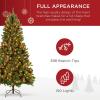 imageBest Choice Products 6ft PreLit PreDecorated Spruce Hinged Artificial Christmas Tree w 798 Tips Pinecones Berries 250 Lights Metal BaseGreenspruce  Predecorated