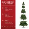 imageBest Choice Products 6ft PreLit PreDecorated Spruce Hinged Artificial Christmas Tree w 798 Tips Pinecones Berries 250 Lights Metal BaseGreenspruce  Predecorated