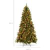 imageBest Choice Products 6ft PreLit PreDecorated Spruce Hinged Artificial Christmas Tree w 798 Tips Pinecones Berries 250 Lights Metal BaseGreenspruce  Predecorated