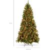 imageBest Choice Products 6ft PreLit PreDecorated Spruce Hinged Artificial Christmas Tree w 798 Tips Pinecones Berries 250 Lights Metal BaseGreenspruce  Predecorated