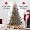 imageBest Choice Products 75ft PreLit Cashmere Christmas Tree Premium SemiFlocked Artificial Holiday Decor wCordless Connection 2in1 LED Lights12ft
