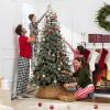 imageBest Choice Products 75ft PreLit Cashmere Christmas Tree Premium SemiFlocked Artificial Holiday Decor wCordless Connection 2in1 LED Lights75ft