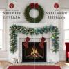 imageBest Choice Products 9ft PreLit Holiday PreDecorated Christmas Garland for Stairs Fireplace Decoration wPVC Tips 50 Lights Pine Cones Berries  SemiFlockedFrosted  Battery