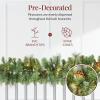imageBest Choice Products 9ft PreLit Holiday PreDecorated Christmas Garland for Stairs Fireplace Decoration wPVC Tips 50 Lights Pine Cones Berries  SemiFlockedSKY8621