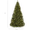 imageBest Choice Products Artificial Christmas Tree 45ft Premium PreLit Realistic Spruce Holiday Dcor wDense Branches Metal Base  Green SpruceGreen Spruce