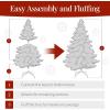 imageBest Choice Products Artificial Christmas Tree 6ft Premium Unlit Hinged Design Dense Branches Realistic Holiday Dcor wEasy Assembly BaseBlack