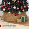 imageBest Choice Products Artificial Christmas Tree 6ft Premium Unlit Hinged Design Dense Branches Realistic Holiday Dcor wEasy Assembly BaseBlack