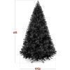 imageBest Choice Products Artificial Christmas Tree 6ft Premium Unlit Hinged Design Dense Branches Realistic Holiday Dcor wEasy Assembly BaseBlack
