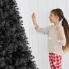 imageBest Choice Products Artificial Christmas Tree 6ft Premium Unlit Hinged Design Dense Branches Realistic Holiday Dcor wEasy Assembly BaseBlack