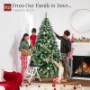 imageBest Choice Products Artificial Christmas Tree 6ft Premium Unlit Hinged Design Dense Branches Realistic Holiday Dcor wEasy Assembly BaseFrosted Pine
