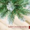 imageBest Choice Products Artificial Christmas Tree 6ft Premium Unlit Hinged Design Dense Branches Realistic Holiday Dcor wEasy Assembly BaseFrosted Pine