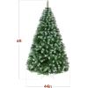 imageBest Choice Products Artificial Christmas Tree 6ft Premium Unlit Hinged Design Dense Branches Realistic Holiday Dcor wEasy Assembly BaseFrosted Pine