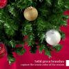 imageBest Choice Products Artificial Christmas Tree 6ft Premium Unlit Hinged Design Dense Branches Realistic Holiday Dcor wEasy Assembly BaseGreen