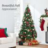 imageBest Choice Products Artificial Christmas Tree 6ft Premium Unlit Hinged Design Dense Branches Realistic Holiday Dcor wEasy Assembly BaseGreen