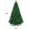 imageBest Choice Products Artificial Christmas Tree 6ft Premium Unlit Hinged Design Dense Branches Realistic Holiday Dcor wEasy Assembly BaseGreen