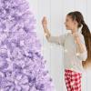 imageBest Choice Products Artificial Christmas Tree 6ft Premium Unlit Hinged Design Dense Branches Realistic Holiday Dcor wEasy Assembly BaseLavender