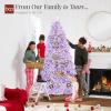 imageBest Choice Products Artificial Christmas Tree 6ft Premium Unlit Hinged Design Dense Branches Realistic Holiday Dcor wEasy Assembly BaseLavender