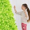 imageBest Choice Products Artificial Christmas Tree 6ft Premium Unlit Hinged Design Dense Branches Realistic Holiday Dcor wEasy Assembly BaseLime Green