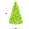 imageBest Choice Products Artificial Christmas Tree 6ft Premium Unlit Hinged Design Dense Branches Realistic Holiday Dcor wEasy Assembly BaseLime Green