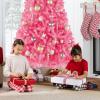 imageBest Choice Products Artificial Christmas Tree 6ft Premium Unlit Hinged Design Dense Branches Realistic Holiday Dcor wEasy Assembly BasePink