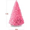 imageBest Choice Products Artificial Christmas Tree 6ft Premium Unlit Hinged Design Dense Branches Realistic Holiday Dcor wEasy Assembly BasePink
