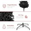 imageBest Choice Products Artificial Christmas Tree 6ft Premium Unlit Realistic Spruce Holiday Dcor wDense Branches Easy Assembly Metal BaseBlack Spruce