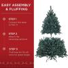 imageBest Choice Products Artificial Christmas Tree 6ft Premium Unlit Realistic Spruce Holiday Dcor wDense Branches Easy Assembly Metal BaseBlue Spruce