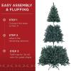 imageBest Choice Products Artificial Christmas Tree 6ft Premium Unlit Realistic Spruce Holiday Dcor wDense Branches Easy Assembly Metal BaseBlue Spruce