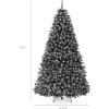 imageBest Choice Products Artificial Christmas Tree 6ft Premium Unlit Realistic Spruce Holiday Dcor wDense Branches Easy Assembly Metal BaseFrosted Black Spruce