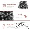 imageBest Choice Products Artificial Christmas Tree 6ft Premium Unlit Realistic Spruce Holiday Dcor wDense Branches Easy Assembly Metal BaseFrosted Black Spruce